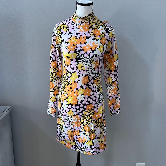 NWT Ted Baker London Delilah Bodycon Floral Print Mini Dress Size (0-2) - Picture 1 of 7
